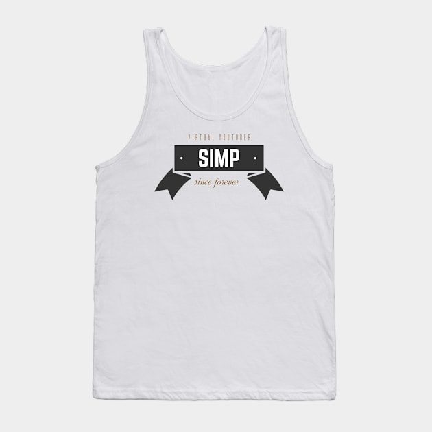 Virtual youtuber simp logo retro Tank Top by Oricca